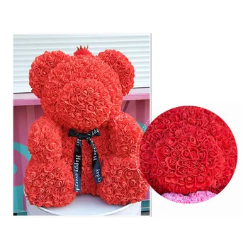 Romantic Rose Bear Artificial Flowers Valentine's Day Gift Fake Rose Teddy Bear Soap Flowers Birthday Present For Wedding Party
Romantic Rose Bear Artificial Flowers Valentine's Day Gift Fake Rose Teddy Bear Soap Flowers Birthday Present For Wedding Party