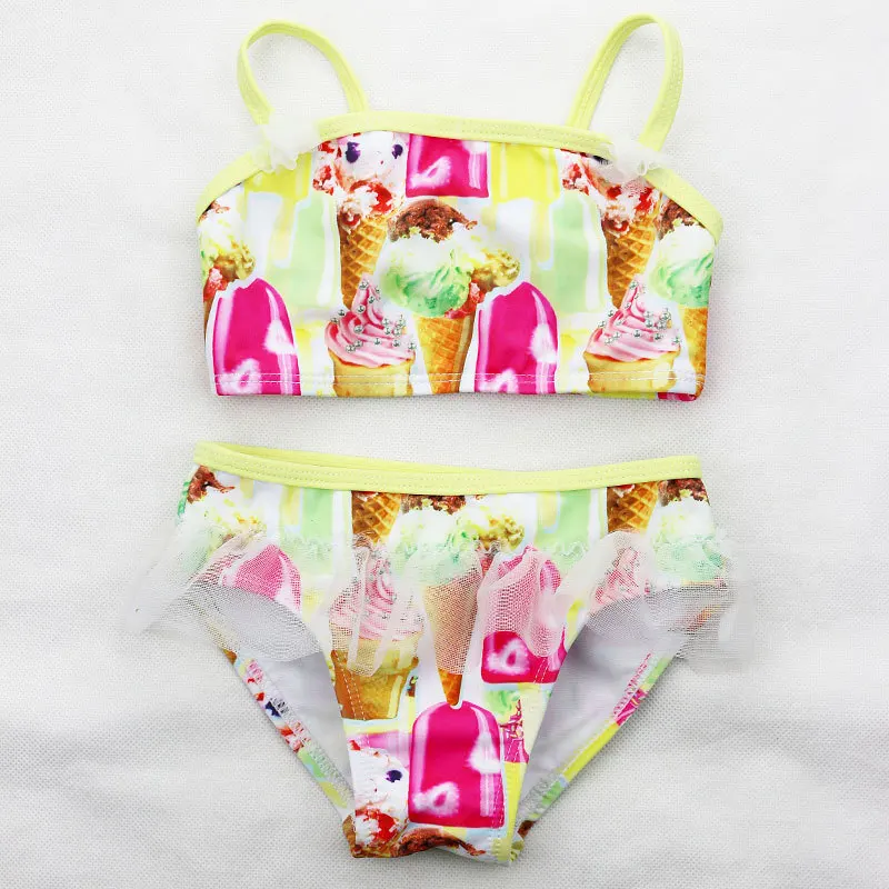 Cute ice cream pattern bikini children's Tight elastic swimwear girls split swimsuit 2019 New style Floral bikini Wholesale
Cute ice cream pattern bikini children's Tight elastic swimwear girls split swimsuit 2019 New style Floral bikini Wholesale