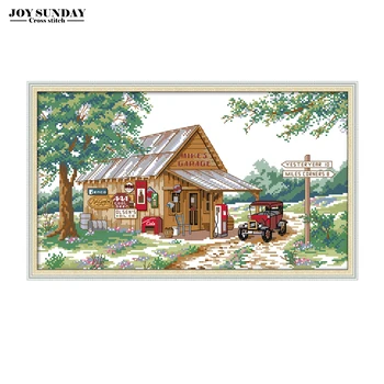 Joy Sunday Cross Stitch Scenery Roadside Gas Station Patterns 14ct 11ct DMC Counted DIY Needlework Kit Canvas for Embroidery Kit
Joy Sunday Cross Stitch Scenery Roadside Gas Station Patterns 14ct 11ct DMC Counted DIY Needlework Kit Canvas for Embroidery Kit