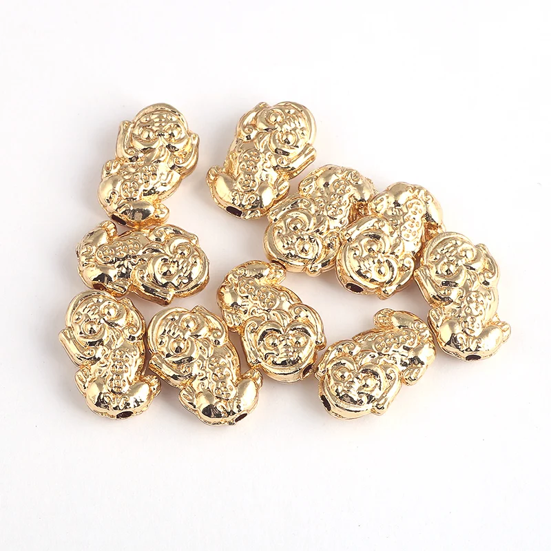 10 Pcs a Lot Gold-Color Chinese mythical beasts style brave troops beads DIY pi xiu bead Charms Bracelet
10 Pcs a Lot Gold-Color Chinese mythical beasts style brave troops beads DIY pi xiu bead Charms Bracelet