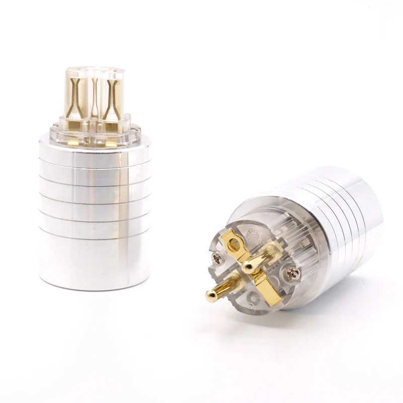Hifi audio gold plated EUR schuko AC power plug IEC Female power connector for diy EU power cable
Hifi audio gold plated EUR schuko AC power plug IEC Female power connector for diy EU power cable