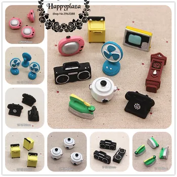 Cute New Resin 3D Antique Home Appliance TV/Radio/Desk Phone/Iron/Washer Miniature Art Supply Decoration Charm Craft DIY
Cute New Resin 3D Antique Home Appliance TV/Radio/Desk Phone/Iron/Washer Miniature Art Supply Decoration Charm Craft DIY