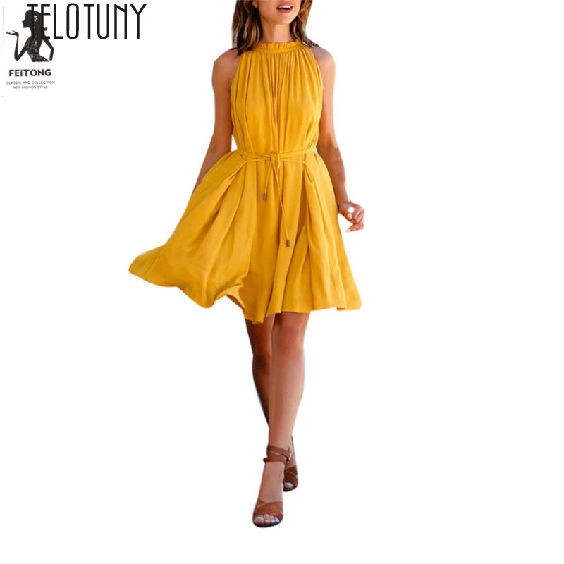 TELOTUNY Ladies Dress Summer Dress Women's Sleeveless Beach Party Casual Dress Women Solid Summer Dress Fashion Hot New Jan19
TELOTUNY Ladies Dress Summer Dress Women's Sleeveless Beach Party Casual Dress Women Solid Summer Dress Fashion Hot New Jan19