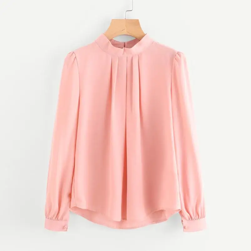 Women Blusas 2019 Fold Loose Casual Chiffon Long Sleeve Tops O neck Blouse Roupas Feminina Ladies Office Shirts#Z15
Women Blusas 2019 Fold Loose Casual Chiffon Long Sleeve Tops O neck Blouse Roupas Feminina Ladies Office Shirts#Z15