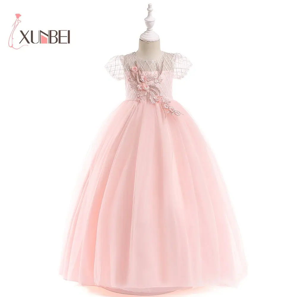 New Arrival Princess Short Sleeves Lace Flower Girl Dresses 2019 Pink Appliqued Ball Gowns For Girls First Communion Dresses
New Arrival Princess Short Sleeves Lace Flower Girl Dresses 2019 Pink Appliqued Ball Gowns For Girls First Communion Dresses