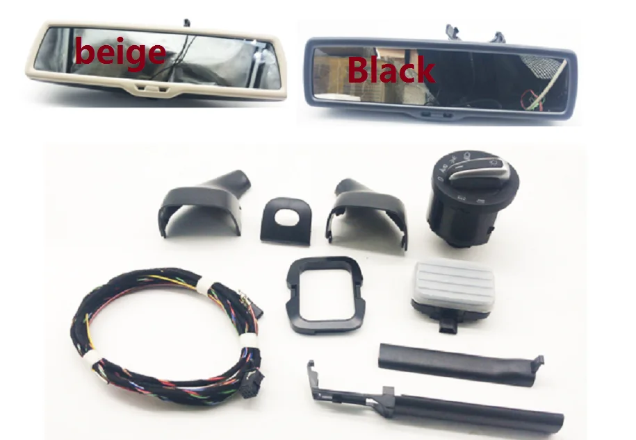 Auto headlight switch+Rain Light Wiper Sensor+Black or beige Anti-glare Rear View Mirror For VW Golf MK6 Tiguan Jetta 5
Auto headlight switch+Rain Light Wiper Sensor+Black or beige Anti-glare Rear View Mirror For VW Golf MK6 Tiguan Jetta 5