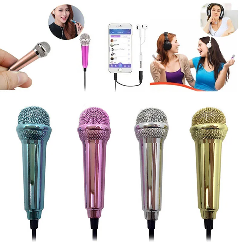 Mini Karaoke Condenser Wired 3.5mm Stereo Microphone Mic For Android Mobile Phone SGA998
Mini Karaoke Condenser Wired 3.5mm Stereo Microphone Mic For Android Mobile Phone SGA998