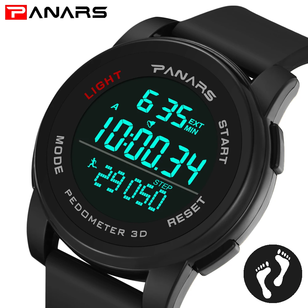 PANARS 2018 New Watches Men Sports 3D Dynamic Pedometer Multifunctional Luxury Wristwatches LED Digital Watch Electronic Clock
PANARS 2018 New Watches Men Sports 3D Dynamic Pedometer Multifunctional Luxury Wristwatches LED Digital Watch Electronic Clock