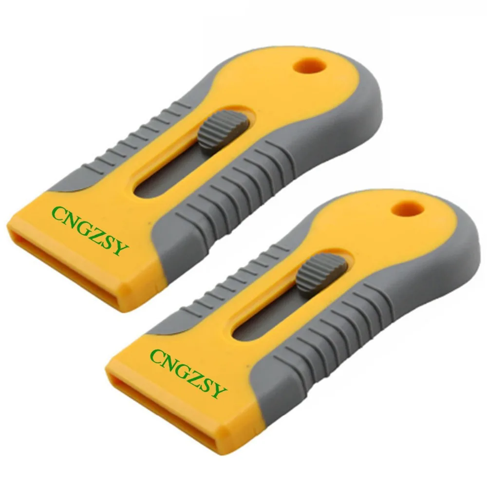 CNGZSY 2pcs Retractable Saftey Floor Scraper Sticker Silicone Glue Removal Tool with 1.5inch Carbon Steel Changeable Blade 2E16
CNGZSY 2pcs Retractable Saftey Floor Scraper Sticker Silicone Glue Removal Tool with 1.5inch Carbon Steel Changeable Blade 2E16