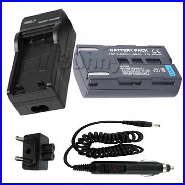 Battery and Charger for Samsung SB-LSM80,SB LSM80, SB-LSM160,SB-LSM320,SB-LSM330 Lithium Ion Rechargeable Camcorder Battery Pack
Battery and Charger for Samsung SB-LSM80,SB LSM80, SB-LSM160,SB-LSM320,SB-LSM330 Lithium Ion Rechargeable Camcorder Battery Pack