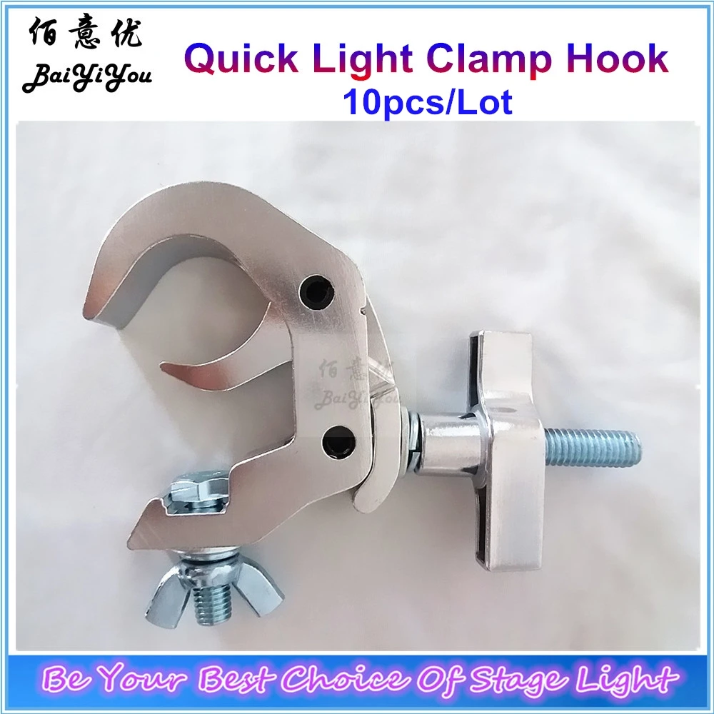 10pcs/LotGood Quality Aluminum Quick Light Clamp Light Hook For All Stage Light Heavy Moving Head Light Fit Truss Tube 38-51mm
10pcs/LotGood Quality Aluminum Quick Light Clamp Light Hook For All Stage Light Heavy Moving Head Light Fit Truss Tube 38-51mm