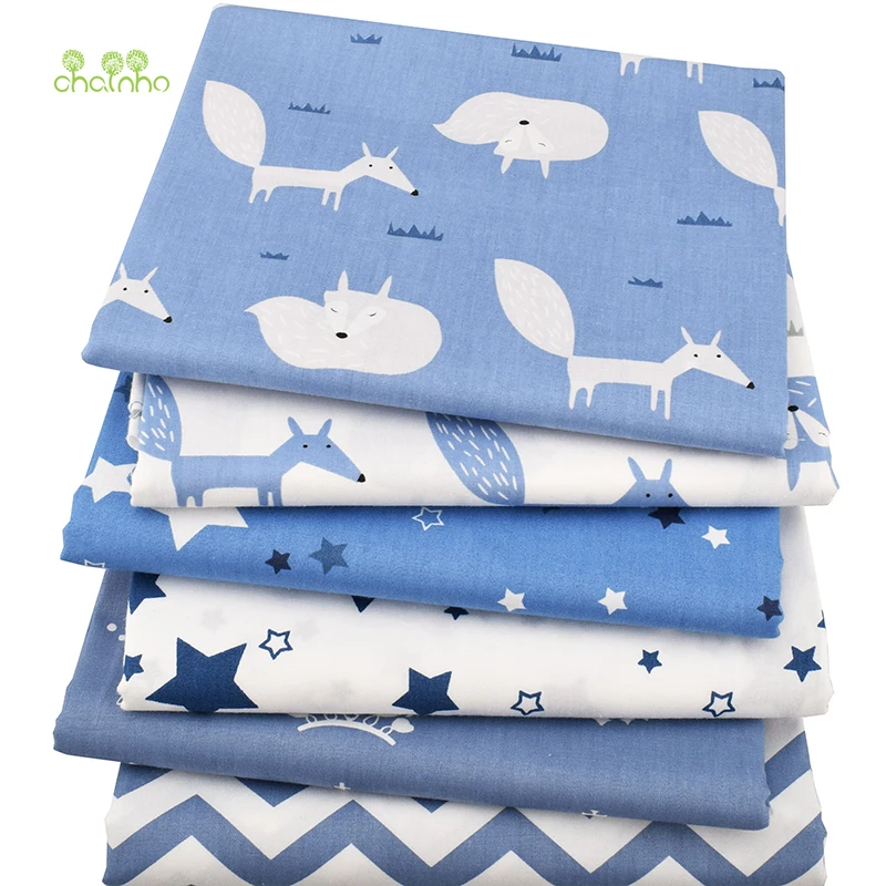 Chainho,New Blue Fox series, 6pcs/lot,Twill Cotton Patchwork Fabric, DIY Sewing Quilting Fat Quarters Material For Baby&Children
Chainho,New Blue Fox series, 6pcs/lot,Twill Cotton Patchwork Fabric, DIY Sewing Quilting Fat Quarters Material For Baby&Children