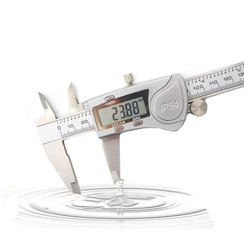 IP54 waterproof large screen 6in inch stainless steel alloy electronic digital display caliper precision measuring tool
IP54 waterproof large screen 6in inch stainless steel alloy electronic digital display caliper precision measuring tool
