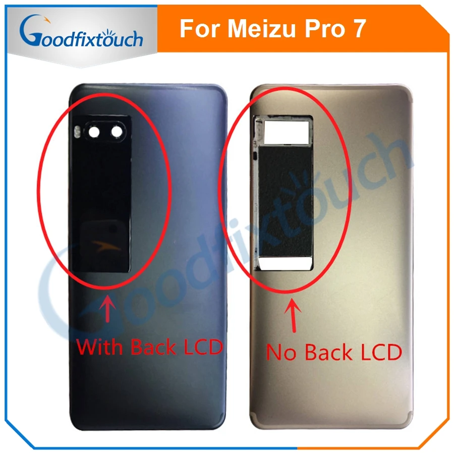 For Meizu Pro 7 Battery Cover Back Cover Case With Secondary Display Back Housing For Meizu Pro7 Rear Housing With Back LCD (16)