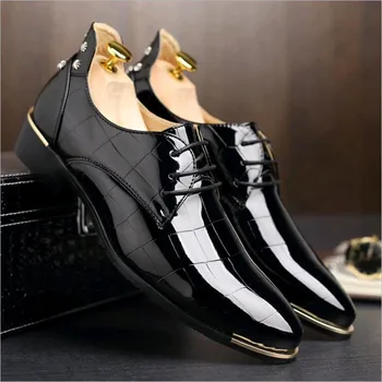Size 38-48 Men Fashion Black Business Office Work Formal Dress Genuine Leather Shoes Gentleman Breathable Flat Oxford Derby Shoe
Size 38-48 Men Fashion Black Business Office Work Formal Dress Genuine Leather Shoes Gentleman Breathable Flat Oxford Derby Shoe