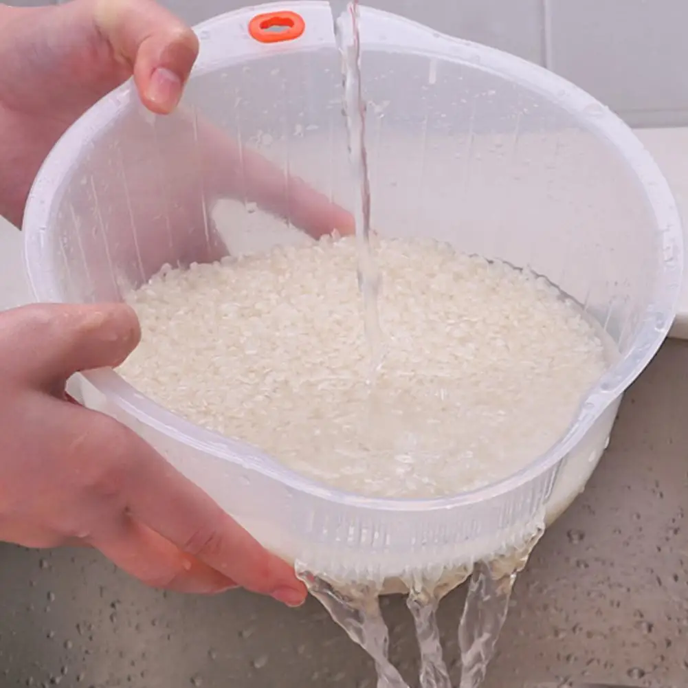 Rice Washing Bowl Fruit Washing Basket with Side and Bottom Drainers kichen kitchen things
Rice Washing Bowl Fruit Washing Basket with Side and Bottom Drainers kichen kitchen things