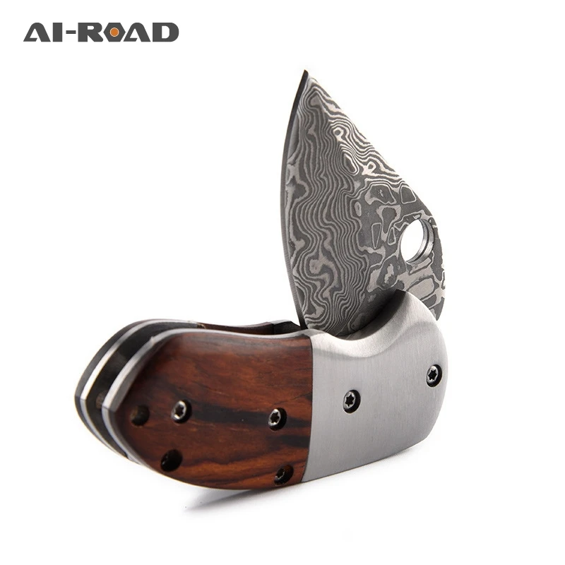Damascus folding pocket knife Mini hunting knife sandalwood handle camping tactics survival knives outdoor tool gift
Damascus folding pocket knife Mini hunting knife sandalwood handle camping tactics survival knives outdoor tool gift