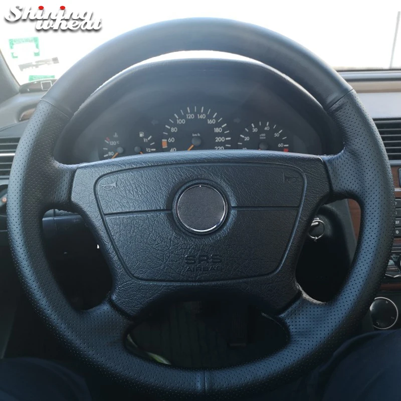 Shining wheat Hand-stitched Black Leather Car Steering Wheel Cover for Mercedes Benz E-Class W210 E 200 240 280 320 1995-2002 W1
Shining wheat Hand-stitched Black Leather Car Steering Wheel Cover for Mercedes Benz E-Class W210 E 200 240 280 320 1995-2002 W1