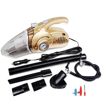 4 in 1 Multi-function 120W Wet And Dry Dual Use Car Vacuum Cleaner Tire Inflator Pump Auto Air Compressor with LED Light
4 in 1 Multi-function 120W Wet And Dry Dual Use Car Vacuum Cleaner Tire Inflator Pump Auto Air Compressor with LED Light