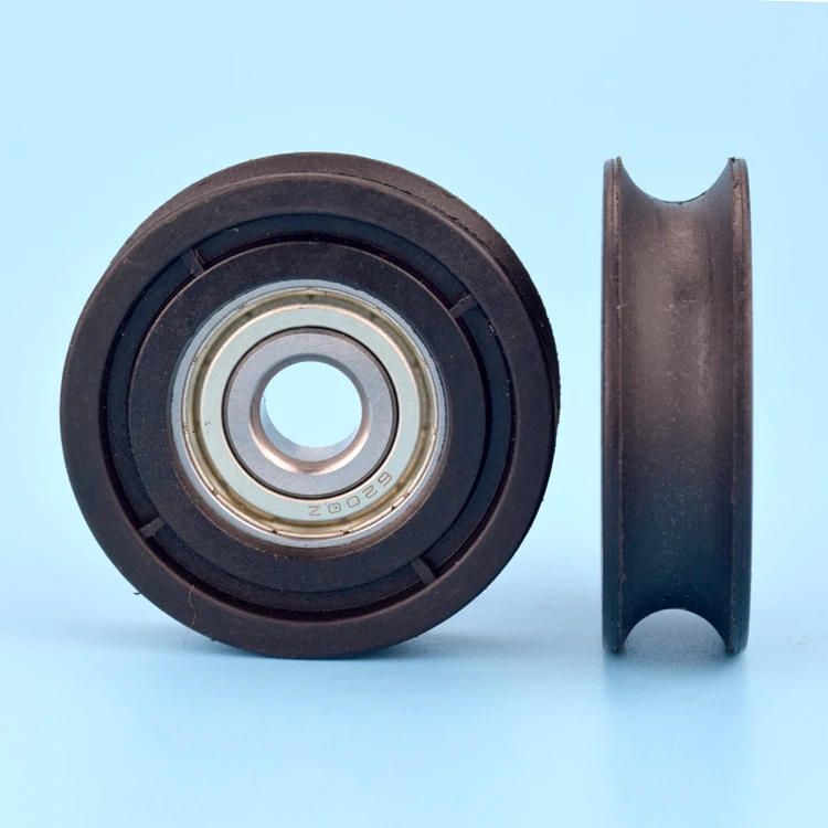 1pcs 10*48.5*14mm grooved U nylon wheel, 6200zz bearing plastic wrap, 1cm diameter track / wire rope guide wheel
1pcs 10*48.5*14mm grooved U nylon wheel, 6200zz bearing plastic wrap, 1cm diameter track / wire rope guide wheel