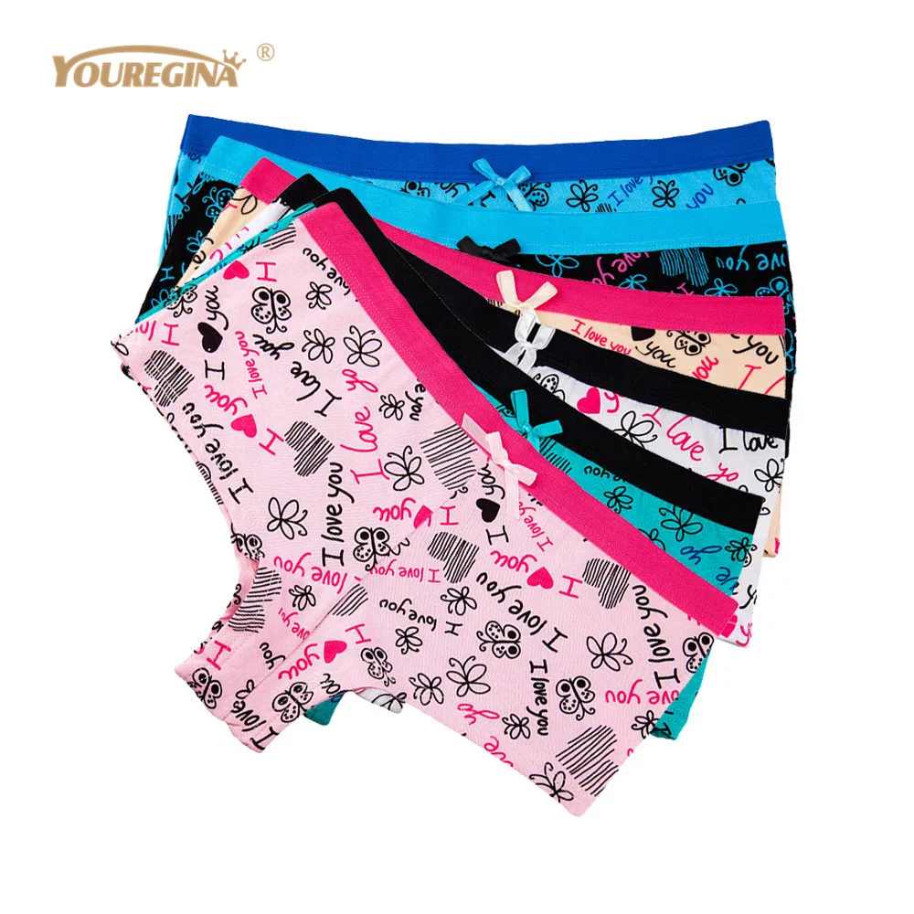 YOUREGINA Womens Boxers Underwear Sexy Ladies Panties Boyshorts Letter Print Cotton Shorts Underpants Woman Panty 6pcs/set
YOUREGINA Womens Boxers Underwear Sexy Ladies Panties Boyshorts Letter Print Cotton Shorts Underpants Woman Panty 6pcs/set
