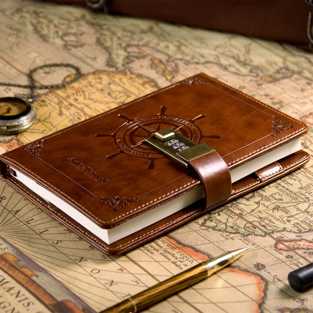 Diary Notebook Journals PU Blank Diaries Office School Home Memory Retro Leather Vintage Brown Gifts Rudder Meeting
Diary Notebook Journals PU Blank Diaries Office School Home Memory Retro Leather Vintage Brown Gifts Rudder Meeting