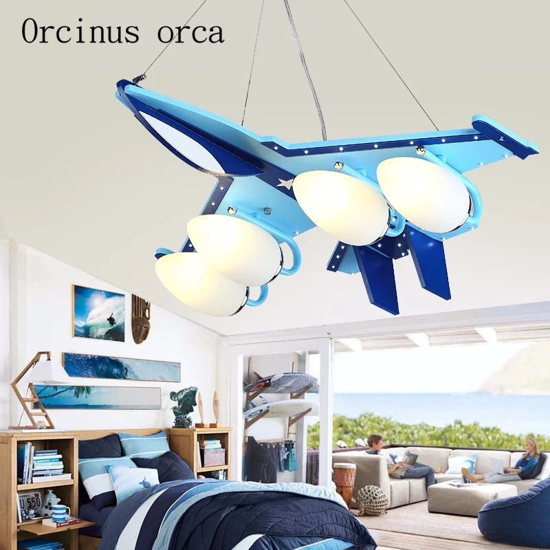 Cartoon creative aircraft chandelier boy bedroom children's room lamp fighter eye protection LED Chandelier free shipping 
Cartoon creative aircraft chandelier boy bedroom children's room lamp fighter eye protection LED Chandelier free shipping