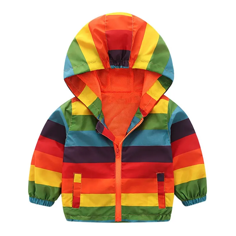 Spring Summer Autumn New Baby Kids Boys Girls Polyester Long Sleeve Striped Jacket Casual Rainbow Color With Pocket Hooded Coat
Spring Summer Autumn New Baby Kids Boys Girls Polyester Long Sleeve Striped Jacket Casual Rainbow Color With Pocket Hooded Coat
