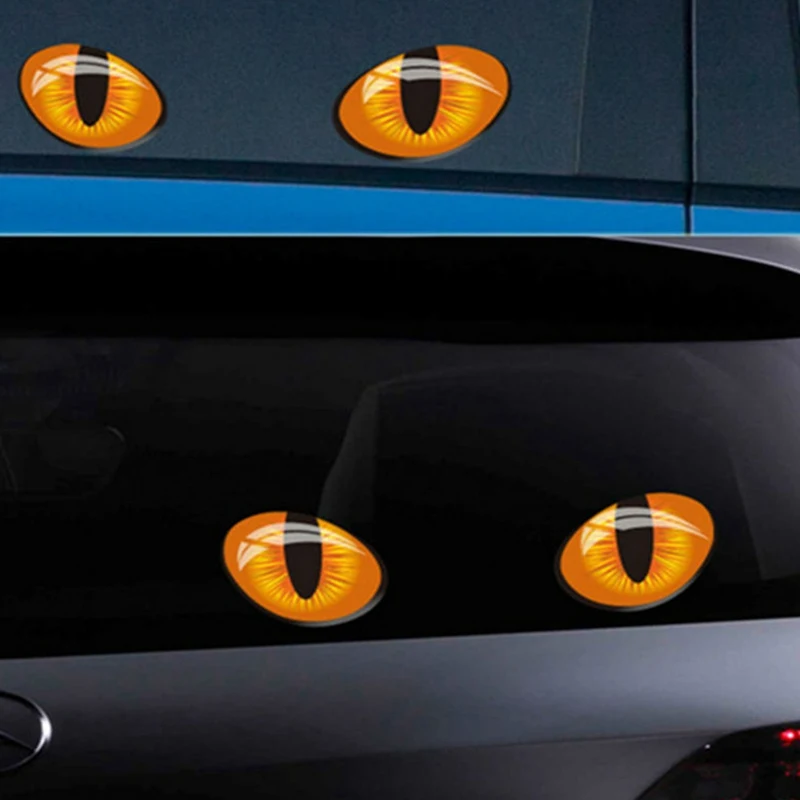 12*10cm Cute Simulation Cat Eyes Car Stickers 3D Vinyl Decal for Rearview Mirror Car Head Engine Cover Windows Decoration
12*10cm Cute Simulation Cat Eyes Car Stickers 3D Vinyl Decal for Rearview Mirror Car Head Engine Cover Windows Decoration