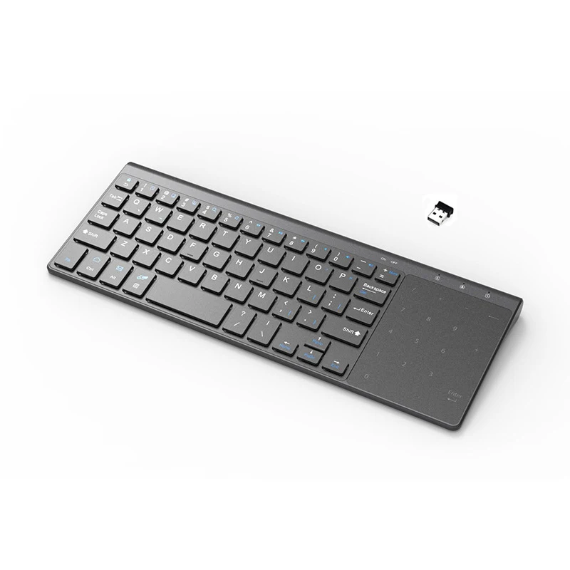 2.4GHz Mini Wireless Touch Keyboard Key Board Slim Keypad Touchpad TV Box Computer Tablet Laptop Notebook Smart TV Keyboards
2.4GHz Mini Wireless Touch Keyboard Key Board Slim Keypad Touchpad TV Box Computer Tablet Laptop Notebook Smart TV Keyboards