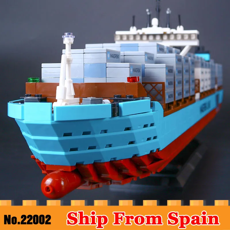 22002 Technic Series The Maersk Cargo Container Ship Set Building Blocks Bricks Model Toys Compatible with Legoed 10241
22002 Technic Series The Maersk Cargo Container Ship Set Building Blocks Bricks Model Toys Compatible with Legoed 10241