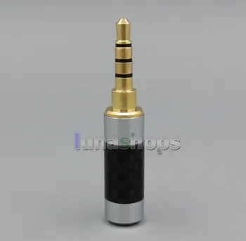 LN005210 Straigt 3.5mm 4 poles Gold Male stereo phono Carbon Shell DIY Solder Adapter
LN005210 Straigt 3.5mm 4 poles Gold Male stereo phono Carbon Shell DIY Solder Adapter