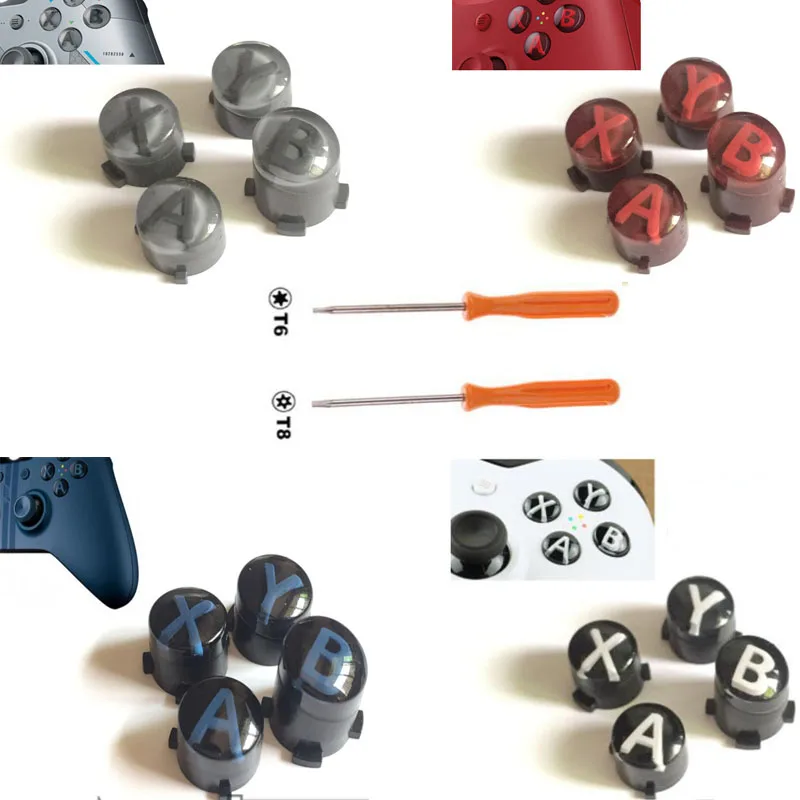 Custom For Xbox One Slim Elite Controller ABXY button Kit Bullet Buttons Repair Parts Mod Kit Replacement W/ T8 T6 Screw Driver
Custom For Xbox One Slim Elite Controller ABXY button Kit Bullet Buttons Repair Parts Mod Kit Replacement W/ T8 T6 Screw Driver