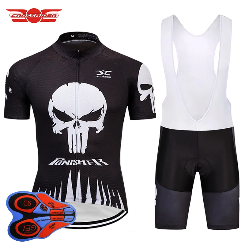 

Crossrider 2024 Black Men's Cycling Jerseys MTB Bike Clothing Quick Dry Bicycle Clothes Short Set Ropa Ciclismo Maillot Culotte