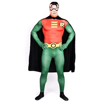 Purim party Adult Batman Robin Cosplay superhero full bodysuit zentai Halloween costume fancy dress jumpsuit
Purim party Adult Batman Robin Cosplay superhero full bodysuit zentai Halloween costume fancy dress jumpsuit