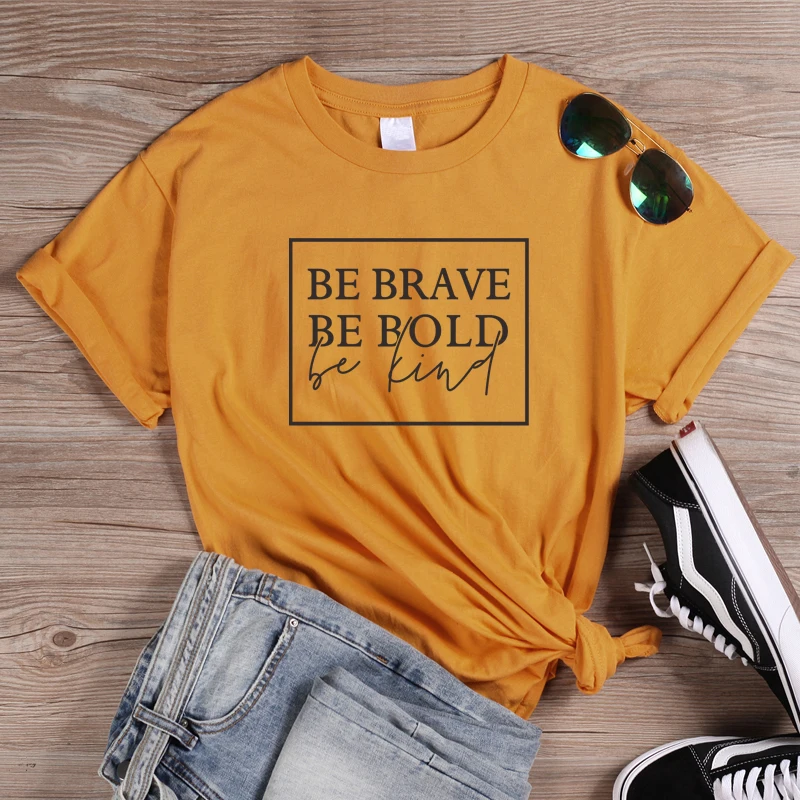 ONSEME Women's Christian t-shirt Be Brave Be Bold Be Kind Slogan T Shirts Female Tumblr Casual Cotton Tees Feminist Tshirt Tops
ONSEME Women's Christian t-shirt Be Brave Be Bold Be Kind Slogan T Shirts Female Tumblr Casual Cotton Tees Feminist Tshirt Tops