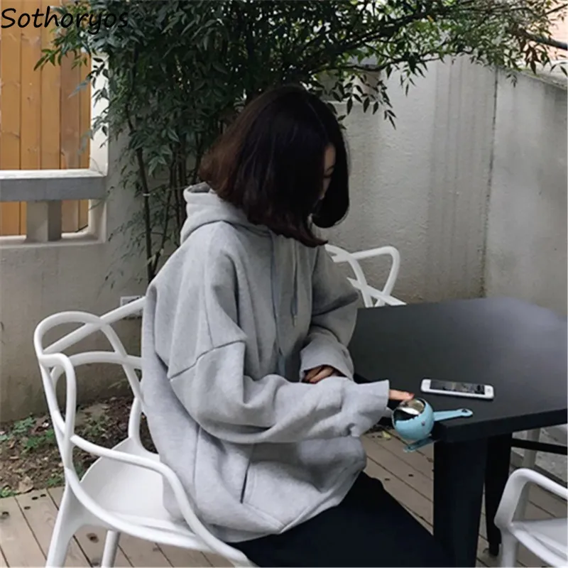Hoodies Women Simple Solid Trendy Loose Student Sweatshirts All-match Korean Style Harajuku Womens Hooded Pullover Ladies Lovely
Hoodies Women Simple Solid Trendy Loose Student Sweatshirts All-match Korean Style Harajuku Womens Hooded Pullover Ladies Lovely