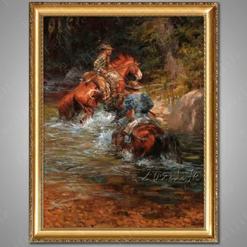 Hand painted canvas oil paintings Western Cowboy Oil painting on canvas wall pictures for living room wall art canvas Horse 2
Hand painted canvas oil paintings Western Cowboy Oil painting on canvas wall pictures for living room wall art canvas Horse 2