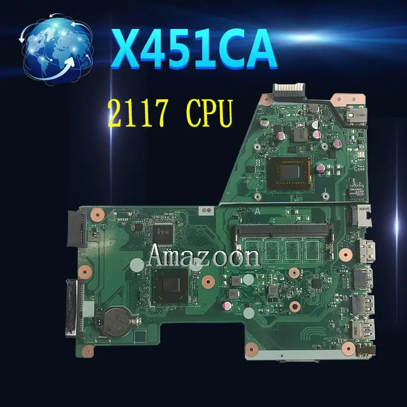 X451CA Motherboard For ASUS X451C F451 F451C laptop Motherboard X451CA Mainboard test 100% OK REV:2.0 2117U CPU
X451CA Motherboard For ASUS X451C F451 F451C laptop Motherboard X451CA Mainboard test 100% OK REV:2.0 2117U CPU