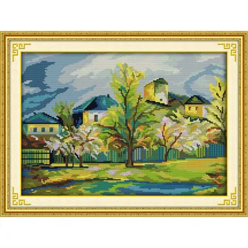 Beautiful village Chinese Cross Stitch Kits DMC Paintings 11CT Printed On Canvas Counted Cross Stitch Kit Home Decor
Beautiful village Chinese Cross Stitch Kits DMC Paintings 11CT Printed On Canvas Counted Cross Stitch Kit Home Decor