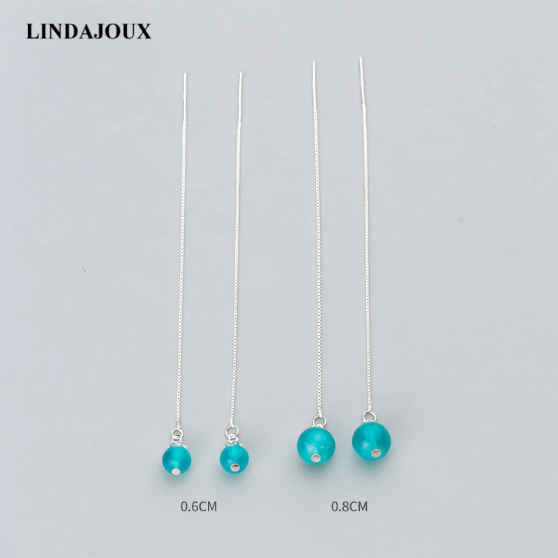 Simple Blue Natural Stone Hanging Long 925 Sterling Silver Drop Earrings For Women S925 Silver Long Dangling Earring 
Simple Blue Natural Stone Hanging Long 925 Sterling Silver Drop Earrings For Women S925 Silver Long Dangling Earring