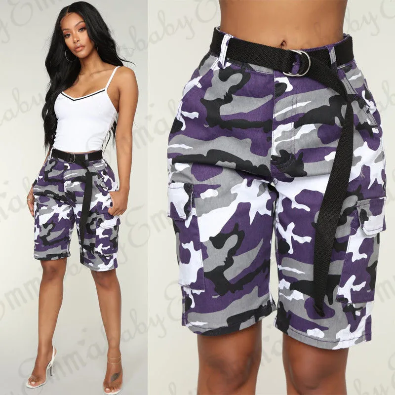 Women's Military Army Pocket Short Pants Camouflage Camo Casual Pants Trousers High Waist Hip Hop Pants Trousers
Women's Military Army Pocket Short Pants Camouflage Camo Casual Pants Trousers High Waist Hip Hop Pants Trousers
