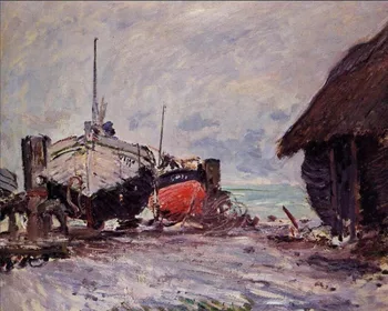 High quality Oil painting Canvas Reproductions Fishing Boats at Etretat (1873) by Claude Monet hand painted
High quality Oil painting Canvas Reproductions Fishing Boats at Etretat (1873) by Claude Monet hand painted