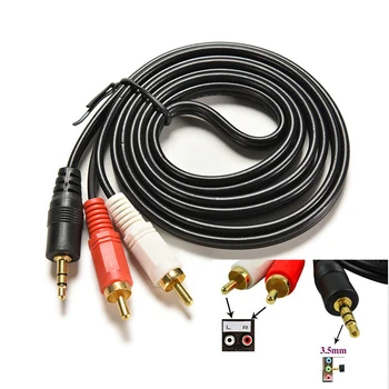 1 Male to Male Dual 2 RCA Jack Adapter Cable Stereo PC Audio Splitter 1.5m 5 ft Y 3.5mm Audio Jack Plug
1 Male to Male Dual 2 RCA Jack Adapter Cable Stereo PC Audio Splitter 1.5m 5 ft Y 3.5mm Audio Jack Plug