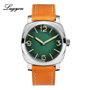 Lugyou San Martin Automatic Men Watch Vintage Stainless Steel Pillow Shape Leather Strap 200m Water Resistant Mineral Bubble
Lugyou San Martin Automatic Men Watch Vintage Stainless Steel Pillow Shape Leather Strap 200m Water Resistant Mineral Bubble