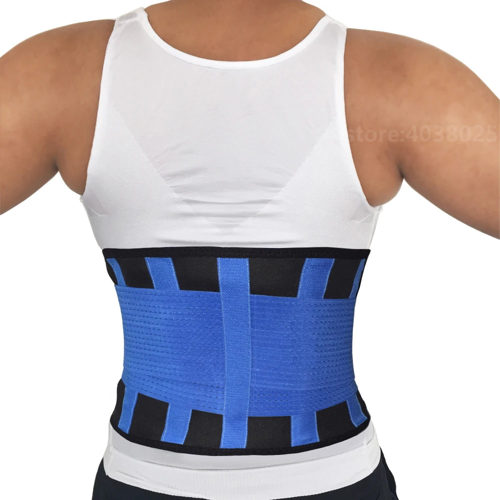 Hot-Sale-Exercise-Adjustable-Back-Support-Belt-Braces-Supports-Lumbar-Support-Brace-Black-Breathable-Waist-Trimmer