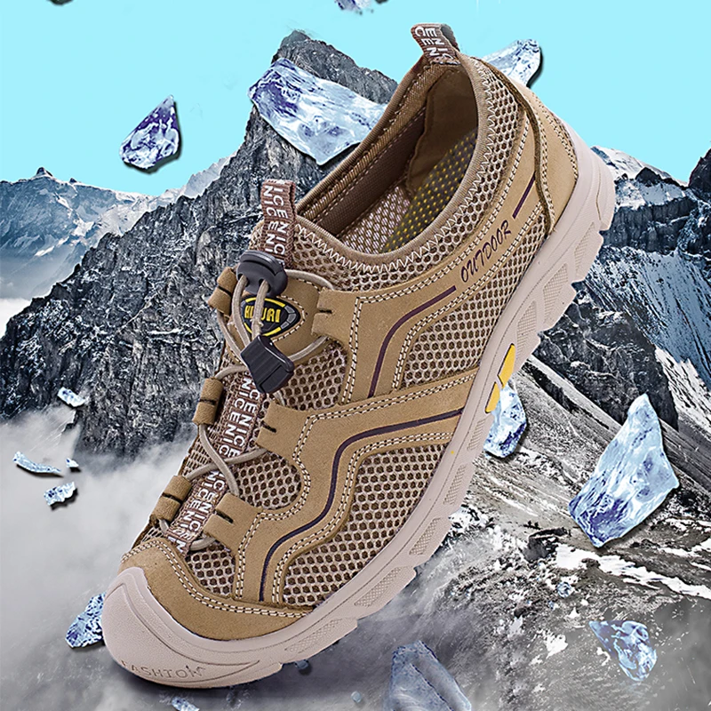 Outdoor Sport Camping Shoes Breathable Lycra Mesh Sneakers Fishing Trekking Hiking Elastic Khaki Retro Men Shoes Mountaineering
Outdoor Sport Camping Shoes Breathable Lycra Mesh Sneakers Fishing Trekking Hiking Elastic Khaki Retro Men Shoes Mountaineering