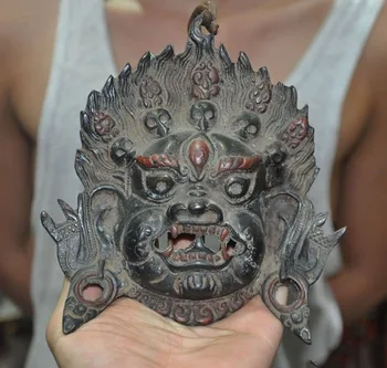 wedding decoration Tibet Tantric bronze Mahakala Dorje Wrathful Deity Buddha statue mask Wall mount
wedding decoration Tibet Tantric bronze Mahakala Dorje Wrathful Deity Buddha statue mask Wall mount