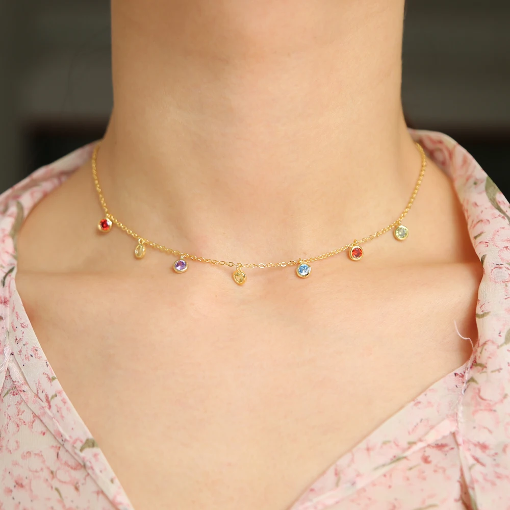 Kolye Collares Moana Elegant Women Wedding Valentines Gift Color Cz Station Statement Choker Colorful Drop Delicate Necklace
Kolye Collares Moana Elegant Women Wedding Valentines Gift Color Cz Station Statement Choker Colorful Drop Delicate Necklace