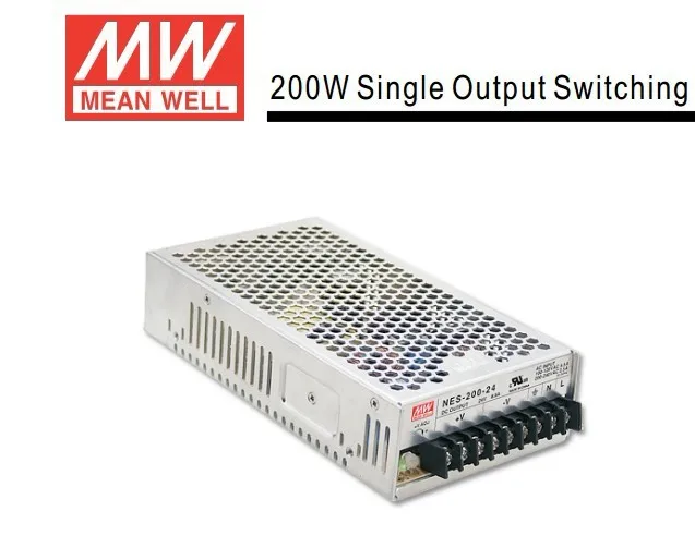 MEAN WELL NES-200-12V 200W 12V Single Output Switching Power Supply for led transfomer NES-200 Series
MEAN WELL NES-200-12V 200W 12V Single Output Switching Power Supply for led transfomer NES-200 Series